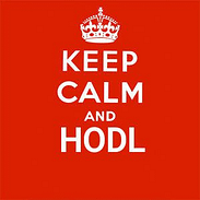 keep calm and HODL Bitcoin